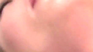Krissy Castle is a brunette teen who swallows a huge load of cum