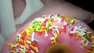 Sexy college babes have lesbian toy fun
