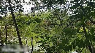 Public Blowjob and Cum in Mouth - Nikolas Fucks Skinny Teen Outdoor