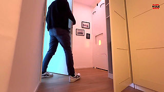 Student with Hot Stiff Beautiful Cock