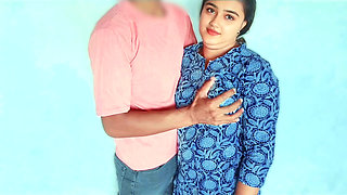 Brother-in-law picked up the sister-in-law cleaning the spider's webs in her lap and fucked her (Clear Hindi Audio)