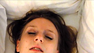 Busty amateur brunette hardcore