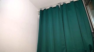 Glamour babe with big boobs masturbates in lingerie