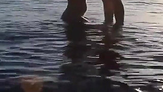 Romantic Sex at a Public Beach