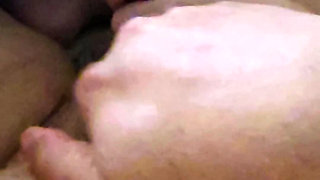 Latin step mom surprises step son with a handjob while watching a movie!