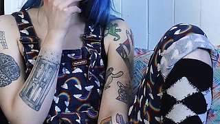 Hairy Clown Smokes