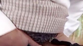 Amateur Housewife Comes Home With Boss For Hot Fuck - Hairy Mature StepMom In Stockings