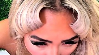 Hottie Luna Luxe Is Eager And Swallows A Huge Long Dick