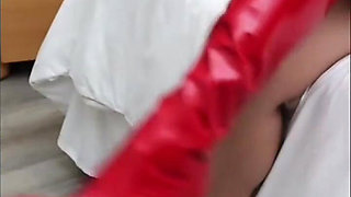 Red Thigh High Boots Putting on My Red Thigh High Boots