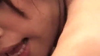 Skinny Asian teen with hairy pussy fucked by her boss in the apartment
