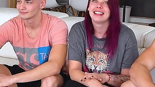 Real Couple Meets Two Huge Porn Cocks. Happy Cuckold Give Us His Girlfriend for a Wild Fuck on Fakings