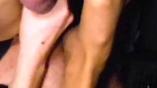 Super Footjob to My Friend in His Car, Then I Ride Him and He Cums on Me