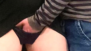 Horny Perv Fingering Girl Under Dress