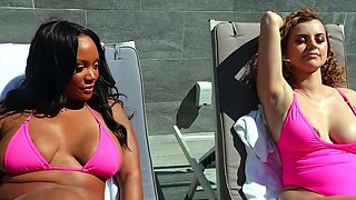 Two Lesbian Friends Have Fun After A Pool Day - Trailer