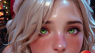 Sucking all the cum off this dick