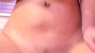 Redheaded amateur MILF with a sex toy on webcam show