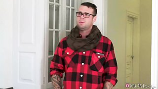 Hottie Martin Gun and Caroline Ardolino's big cock scene