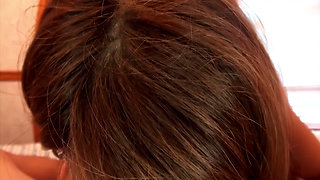 Horny Japanese Babe Deepthroats Cock with Passion