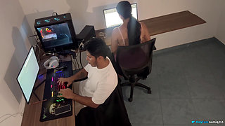 Office Sex, Lots of Squirting and Rough Sex