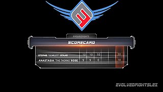 Anastasia Rose Lesbian Wrestling Against Stephie Staar