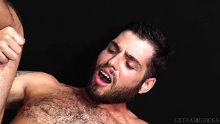 Black hunk eats white ass in the locker room