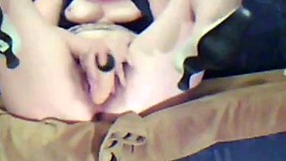Hairy mature girl on webcam for her husband