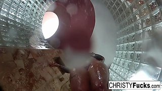 Shower BTS Fun With Christy & Dahlia