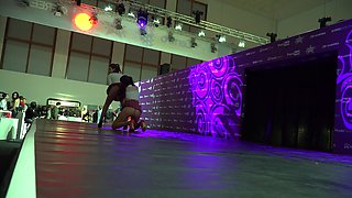 Slutty amateur brunette babe public flashing and fucking