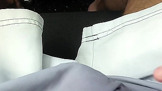 Handjob While Driving - Outdoor Fuck and Cum on Monster Ass