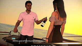 Dominos Beach 16 John First Date Fiona Boat Ocean Sunset Sfw