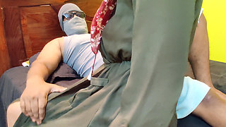 Beautiful Big Ass Hijab MILF Rides Huge Cock