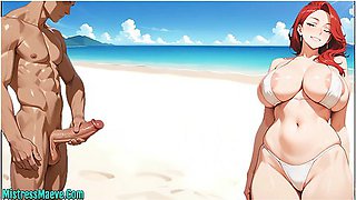 [voiced] Cuckold Story - Wife At Beach Ntr [animated] [f4m] [blowjob] [cheating]
