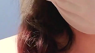 Married Woman Masturbates While Her Husband Is Taking a Bath