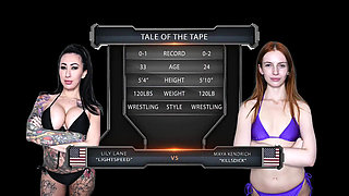 Lily Lane Vs Maya Kendrick Female Wrestling