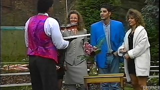 Two Big-titted Ladies Share Cocks Vintage Porn