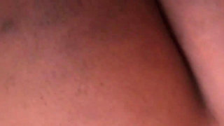 Thick Black Booty Filled up with Semen