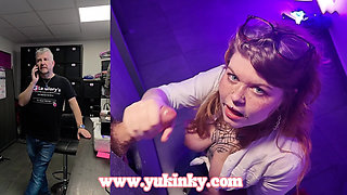Gloryhole, Big Gets Her Mouth Filled with Cum