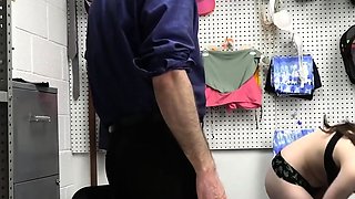 Busty teen dame gets hardcore punishment in office