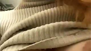 Real Public Masturbation in the Toilet