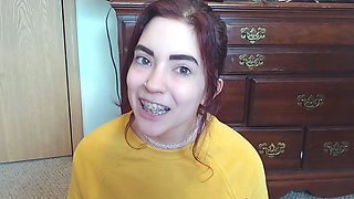 Homemade amateur riding cock cumshot swallow in lingerie