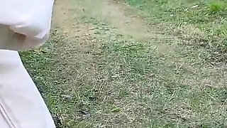 Wife Goes to the Park Without Panties to Show off!