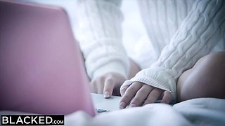 First interracial clip with luring Joss Lescaf and Lily Jordan from Blacked.Com