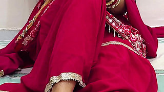 Indian Wife Video Call with Husband Seducing but Wife Cheats on a Husband While Having Sex with Devar in Hindi