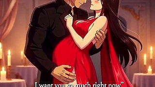 Romantic candlelight dinner that ends with husband making love to pregnant Ayesha on table