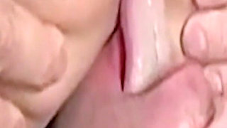 Blonde Big Titted MILF Aline Fucked by a Thick Cock in Her Hairy Pussy