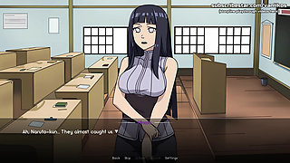 Naruto: Kunoichi Trainer - Big Ass 18yo Hinata Hyuga Teen Pussy Sex and Outdoor Anal with Naruto, He Creampies Her Holes