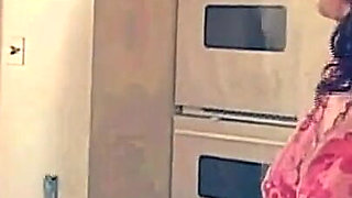 Beautiful Brunette Housewife Fucked in the Kitchen and Cumshot in Her Ass