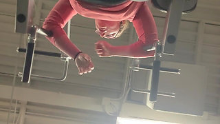 First Time Gym Orgasm!! Cumming at the Gym From an Ab Workout