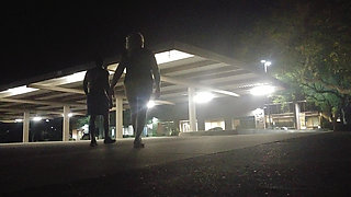 Risky sex in an empty parking lot!