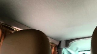 Extreme public orgasm in the bus